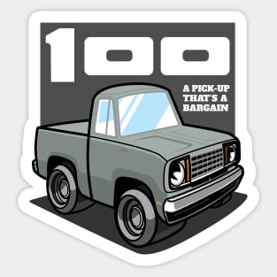 Light Silver Poly - D-100 (1978) Sticker